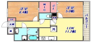 サニープレイス西芦屋2号館の物件間取画像